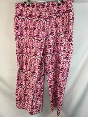 Stella Parker linen blend pants with faux split pant legs, loose fit and comfy!